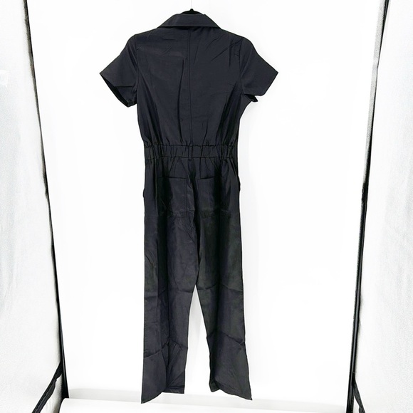 No Brand black polyester jumpsuit versatile artsy casual lightweight new - Picture 11 of 11